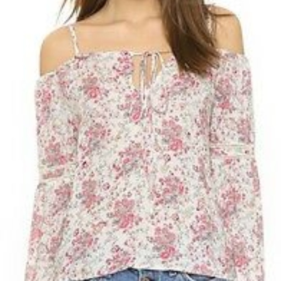 3/$25 WAYF | Cold Shoulder Peasant Blouse - Picture 2 of 7